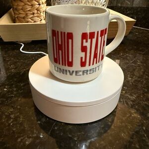 Ohio State University Red and White Mug